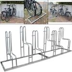 TRUTZHOLM Fahrradst&auml;nder f&uuml;r 6 Fahrr&auml;der H&ouml;henversetzt 210 x 75,5 cm Stahl