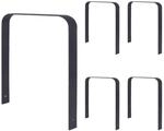 TRUTZHOLM 5x Fahrradanlehnb&uuml;gel 115 x 76 cm Flachstahl 12 mm Pulverbeschichtet Typ U