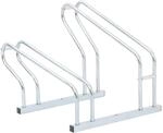vidaXL Fahrradst&auml;nder f&uuml;r 2 Fahrr&auml;der Freistehend Verzinkter Stahl 4005573