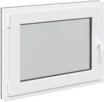 vidaXL Kellerfenster RISOR Anthrazit 80 x 70 cm PVC und Glas 42047324
