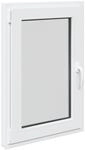 vidaXL Kellerfenster RISOR Wei&szlig; 60 x 100 cm PVC und Glas 42047195