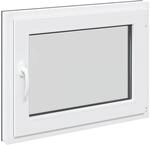 vidaXL Kellerfenster RISOR Anthrazit 80 x 50 cm PVC und Glas 42047280