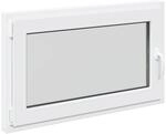 vidaXL Kellerfenster RISOR Wei&szlig; 100 x 70 cm PVC und Glas 42047212