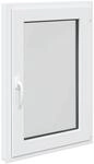vidaXL Kellerfenster RISOR Wei&szlig; 60 x 90 cm PVC und Glas 42047192