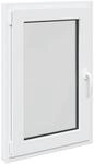vidaXL Kellerfenster RISOR Wei&szlig; 60 x 90 cm PVC und Glas 42047235