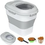 PawHut Hundefutter 25 L Zusammenklappbar mit Messbecher