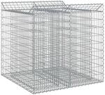 vidaXL Gabionen-Hochbeet 2 Stk Silber 3422224