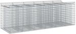 vidaXL Gabionen-Hochbeet 3 Stk Silber 3422227