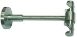 Gardinia Deckentr&auml;ger Memphis offen Edelstahloptik 13,5 cm