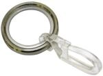 Gardinia Gardinenringe New York f&uuml;r &Oslash; 12 mm Edelstahl 8-er Pack
