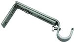 Gardinia Tr&auml;ger Memphis Edelstahl-Optik 10 cm - 14 cm 2-er Pack