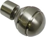 Gardinia Endst&uuml;ck Chicago Kugel f&uuml;r &Oslash; 20 mm Edelstahloptik 2-er Pack