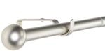 Deco-Raum Gardinenstangen Set Ausziehbar 1-Lauf Kugel Flexa &Oslash; 16/19 mm 160-300cm