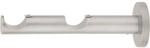 Mydeco Gardinenstange-Halterung 2-l&auml;ufig Function Edelstahl-Optik &Oslash; 2,5 cm