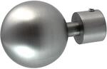 Mydeco Gardinenstange-Endst&uuml;ck Ball Classic Edelstahl-Optik &Oslash; 1,6 cm