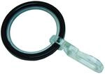 Gardinia Gardinenringe Chicago f&uuml;r &Oslash; 20 mm Schwarz 10-er Pack