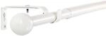 Deco-Raum Gardinenstangen Set Ausziehbar 1-Lauf Kugel Flexa &Oslash; 16/19 mm 70-120cm