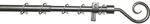 Komplettstilgarnitur Hook &Oslash; 13/16 mm Silber 130 cm - 240 cm