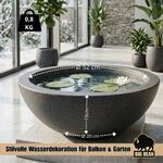 BigDean Miniteich Brunnen Set Schale Mit Teichkugeln Innen Und Au&szlig;en...