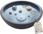BigDean XL Miniteich Brunnen Set Schale Mit Teichkugeln Innen Und Au&szlig;en...