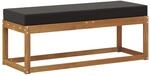 vidaXL Outdoor Hocker Bank Massivholz Akazie Natur 900674