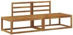 vidaXL Outdoor End Sofa 2 St&uuml;ck Natur 182,5 x 63 x 73 cm 900478
