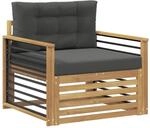 vidaXL Outdoor-Sofa Polyester Wei&szlig; 3439149