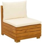 vidaXL Garten Mittelssofa Massivholz Akazie Braun 42022430