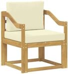 vidaXL 2 St&uuml;ck Outdoor-Sofagarnitur Polyester Wei&szlig; und Creme 3438989