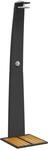 vidaXL Gartendusche Schwarz 55x60x224 cm Poly Rattan und Akazienholz 368209
