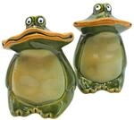 Dekohelden24 2er Set Deko Fr&ouml;sche Breitmaulfr&ouml;sche Fr&ouml;sche f&uuml;r Garten aus...