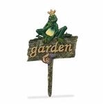 Relaxdays Gartenstecker Gusseisen Bunt Wetterfest 27,5 cm x 15,5 cm x 0,5 cm