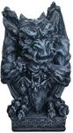 Relaxdays Gargoyle Figur Polyresin Grau Wetterfest Frostfest 42 cm x 28 cm x 28 cm