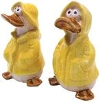 Dekohelden24 2er Set Dekofiguren Ente Deko Enten Entenfiguren Gartenfigur Ente...