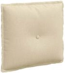 vidaXL R&uuml;ckenkissen Creme 50 x 19 x 45 cm Stoff 42014622