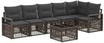 vidaXL Gartensofa-Set 7-Tlg Grau Poly-Rattan 3435719