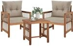 Tectake Lounge Set Eivissa Massives Holzgestell Mit Polyrattan Im Rope Design
