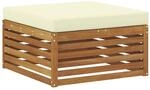vidaXL Outdoor-Fu&szlig;hocker Massivholz Akazie Natur 900558