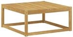 vidaXL Outdoor-Fu&szlig;hocker Massivholz Akazie Wei&szlig; 79 x 79 x 37 cm 901529