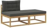 vidaXL 2 St&uuml;ck Outdoor-Fu&szlig;hocker Polyester Wei&szlig; 901553
