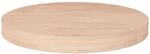vidaXL Runde Tischplatte &Oslash;40x4 cm Unbehandeltes Massivholz Eiche 342908