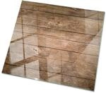 Tulup Tischplatte Der Aufbau von Holzbrettern Glastischplatte 60x60 cm Braun