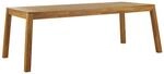 Beliani Gartentisch LIVORNO Heller Holzfarbton 210x90x77