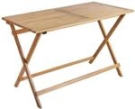 Beliani Gartentisch PROSSEDI Heller Holzfarbton 120x60x75