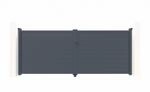 Casanoov Doppelfl&uuml;geltor Aus Aluminium Eiger 400x160cm Grau
