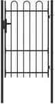 vidaXL Zauntor Grau 100 x 150 cm Pulverbeschichteter Stahl 42008869