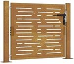 vidaXL Gartentor 105 x 80 cm Cortenstahl Quadratisches Design 153196