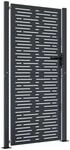 vidaXL Gartentor Anthrazit 105x180 cm Stahl Quadratisches Design 153194