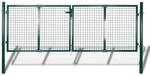vidaXL Gartengitter Tor Zaun T&uuml;r Wandgitter 306x75 cm 140921