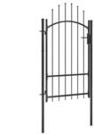 vidaXL Gartentor Stahl 1x2,2 m Schwarz 146320
